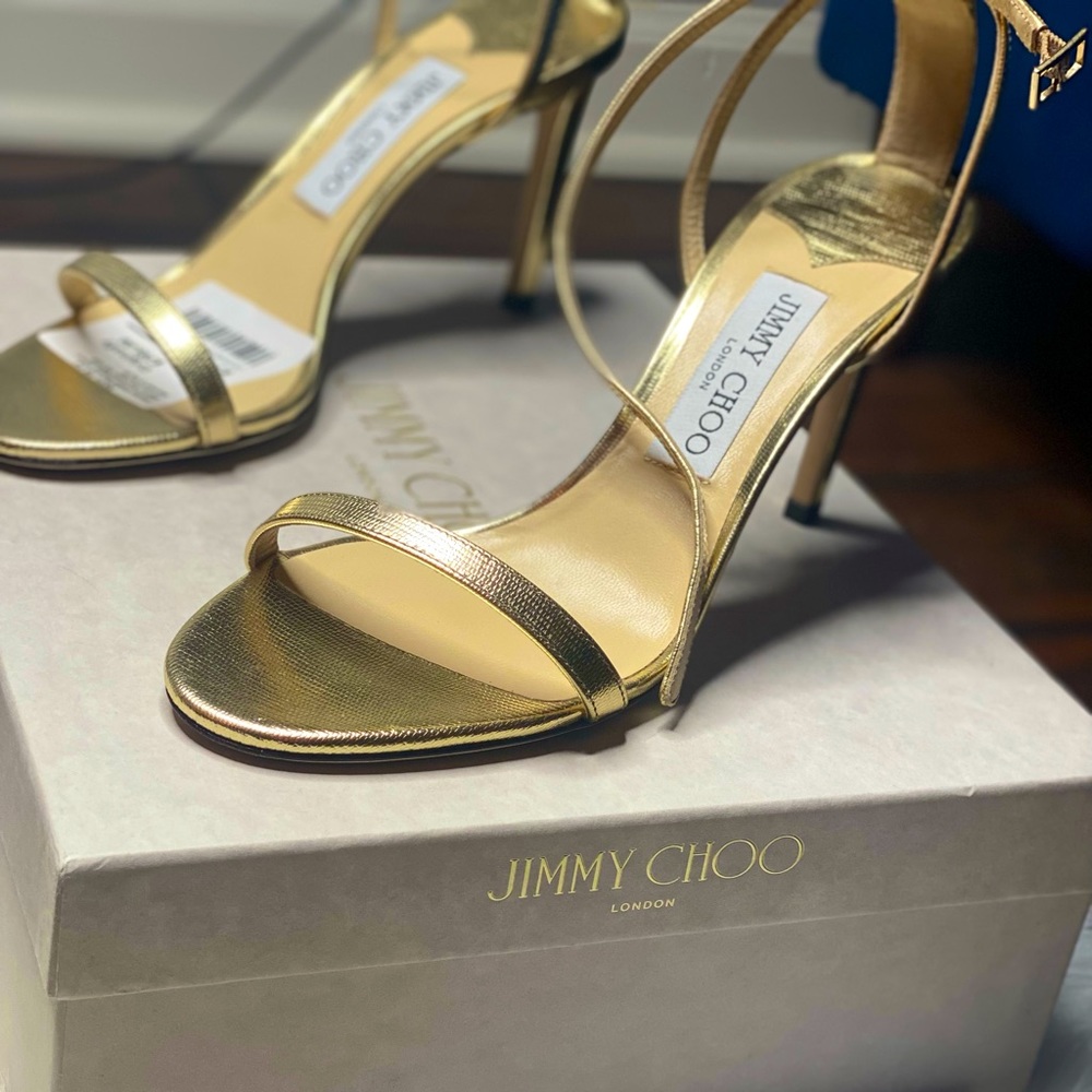 Jimmy Choo Minny 85  Light Gold!!!!
